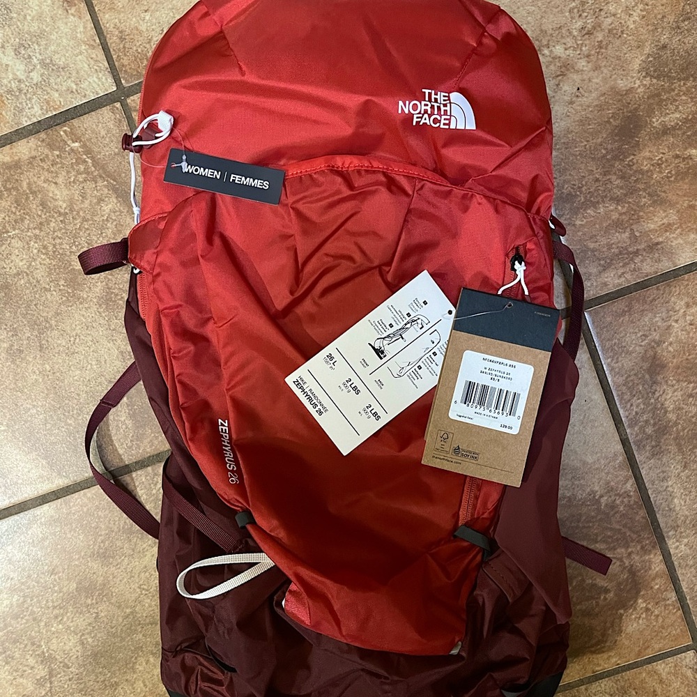 North face hiking backpack